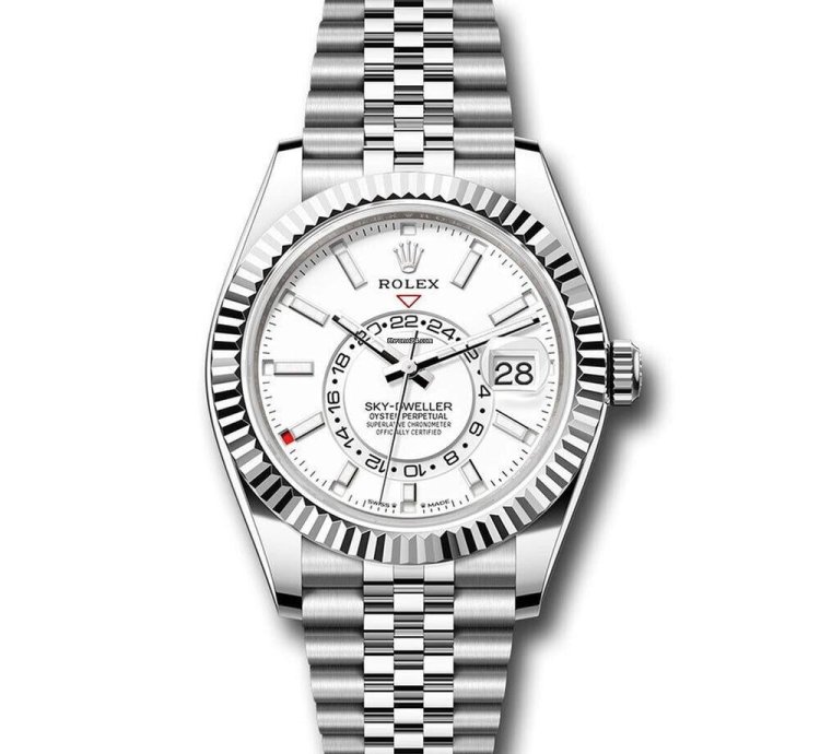 Rolex Sky-dweller 42mm White Dial Jubilee Bracelet 326934