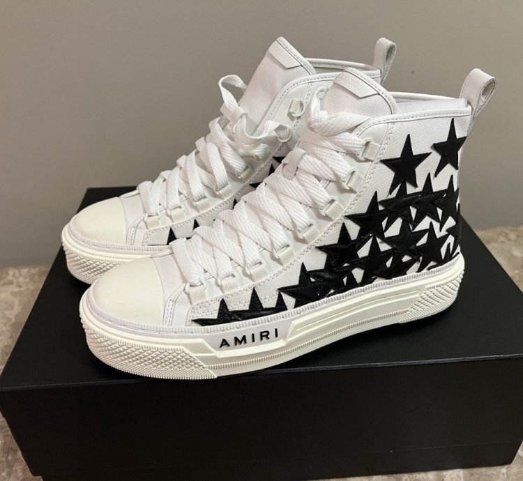 Amiri Stars Court Hi-top Sneaker
