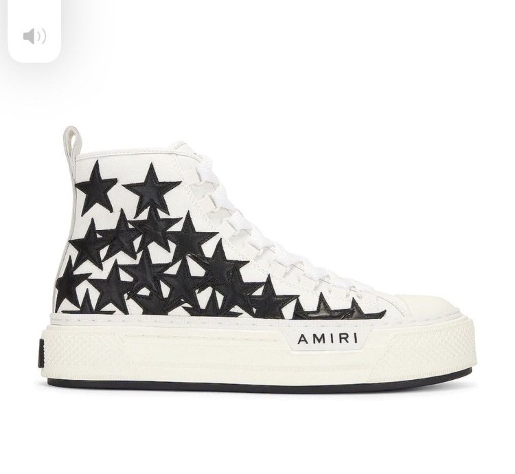 Amiri Stars Court Hi-top Sneaker