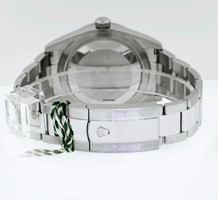 Rolex Sky-dweller 42mm White Gold Steel Black Index Dial Fluted Bezel 336934