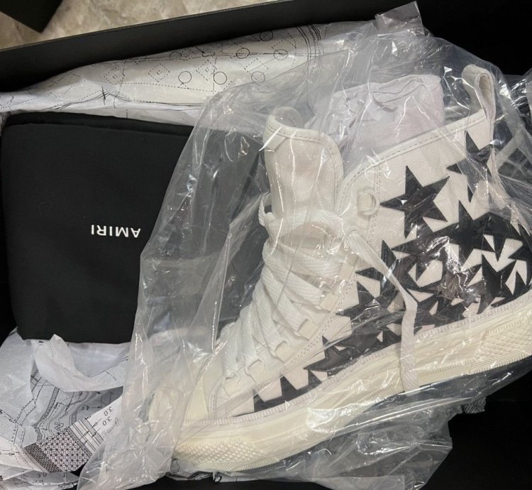 Amiri Stars Court Hi-top Sneaker