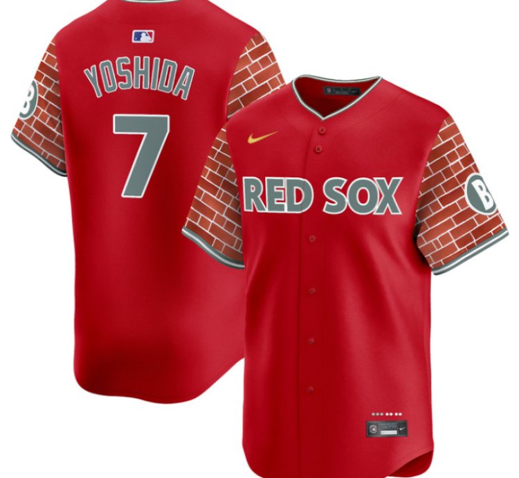 Masataka Yoshida Jersey 7 Boston Red Sox 2025 Fenway Red Brick Style Vapor Premier Stitched Red
