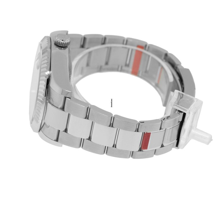 Rolex Sky-dweller 42mm White Gold Steel White Index Dial Fluted Bezel 336934