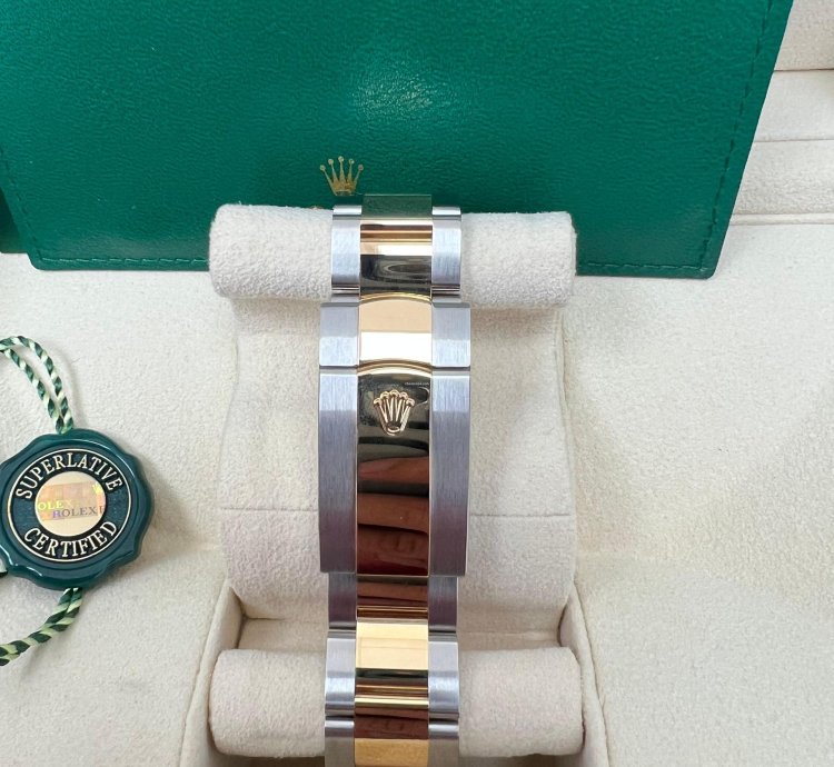 Rolex Sky-dweller 42mm Yellow Gold And Steel Two Tone Black Index Dial 326933
