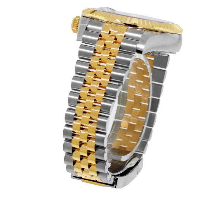 Rolex Sky-dweller 42mm Yellow Gold Stainless Steel White Index Dial Fluted Bezel 336933