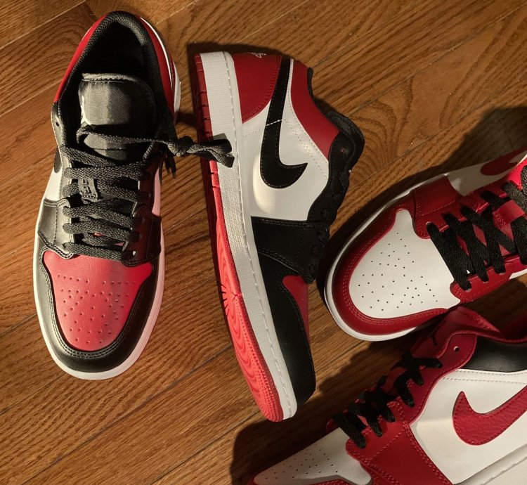 Air Jordan 1 Low Gym Red White-black