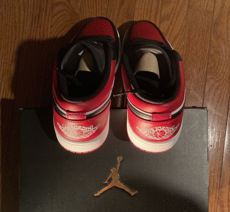 Air Jordan 1 Low Gym Red White-black