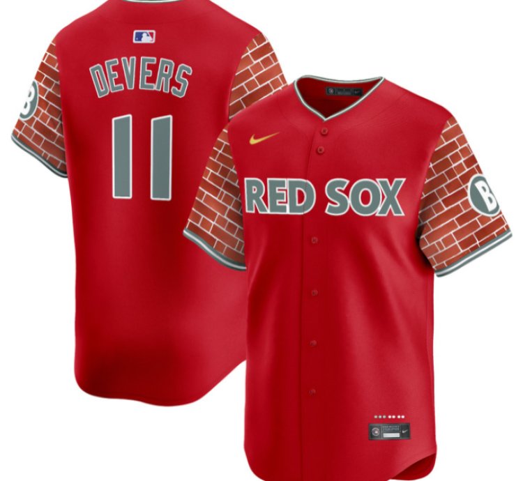 Rafael Devers Jersey 11 Boston Red Sox 2025 Fenway Red Brick Style Vapor Premier Stitched Red