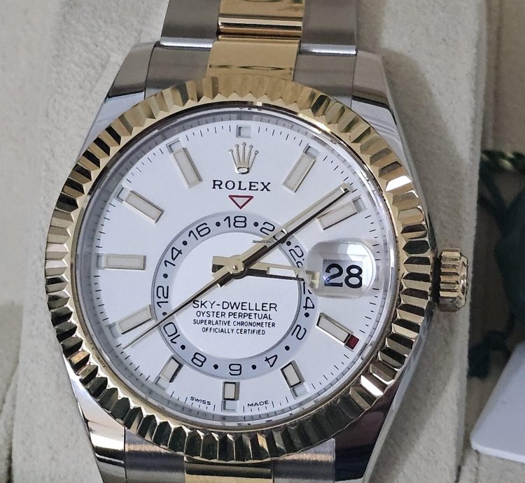 Rolex Sky-dweller Acciaio Oystersteel Oro Giallo - Nuovo 27 10 2021