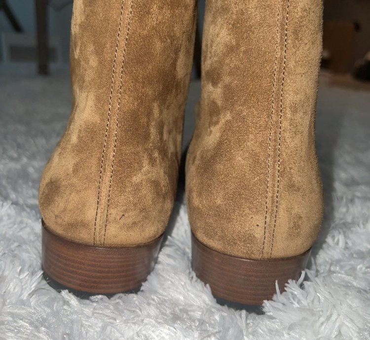 Amiri Suede Stack Boots With Zipper Brand New Size 44