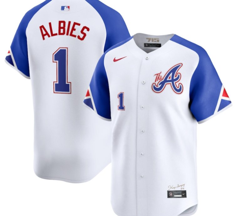 Ozzie Albies 1 Atlanta Braves City Connect Limited Men Jersey - White