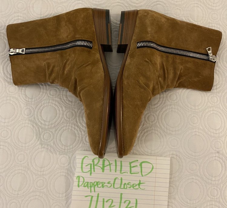 Amiri Suede Zip Boots size 42