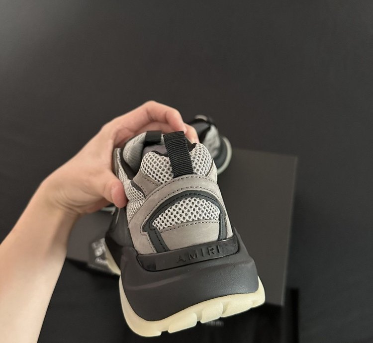 Amiri Tan Grey Bone Runner