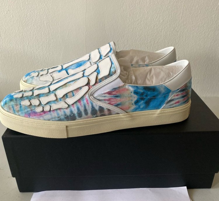 Amiri Tie Dye Slip Skel Toe On Bones Sneakers Skeleton 13