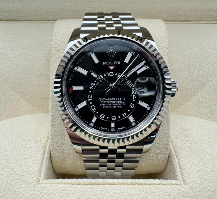 Rolex Sky-dweller Black Dial Jubilee New Unworn 2024