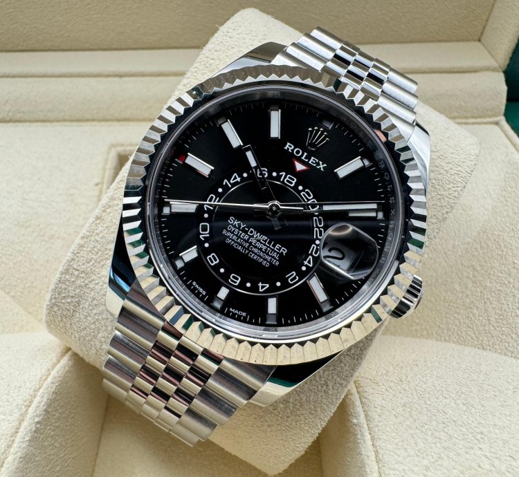 Rolex Sky-dweller Black Dial Jubilee New Unworn 2024