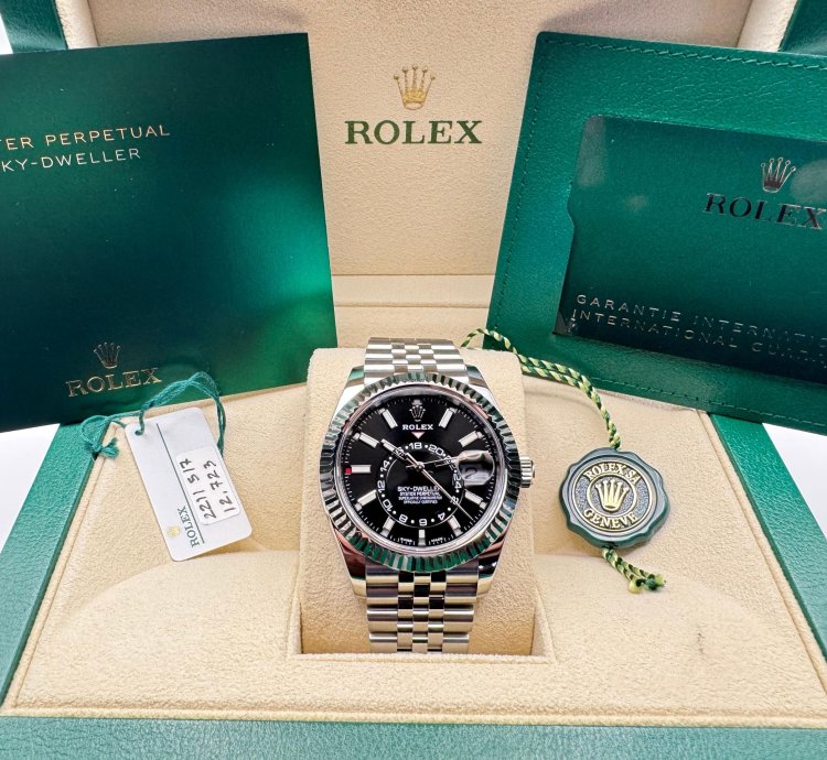 Rolex Sky-dweller Black Dial Jubilee New Unworn 2024