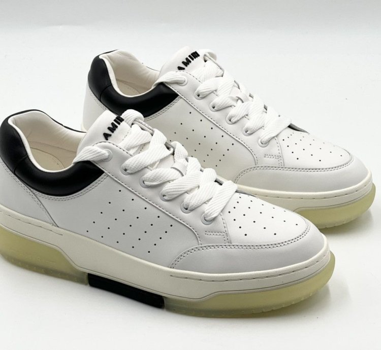 Amiri White Black Stadium Low Sneakers