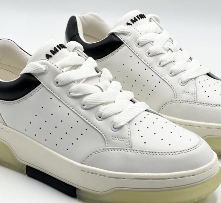 Amiri White Black Stadium Low Sneakers