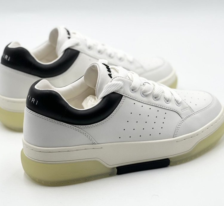 Amiri White Black Stadium Low Sneakers