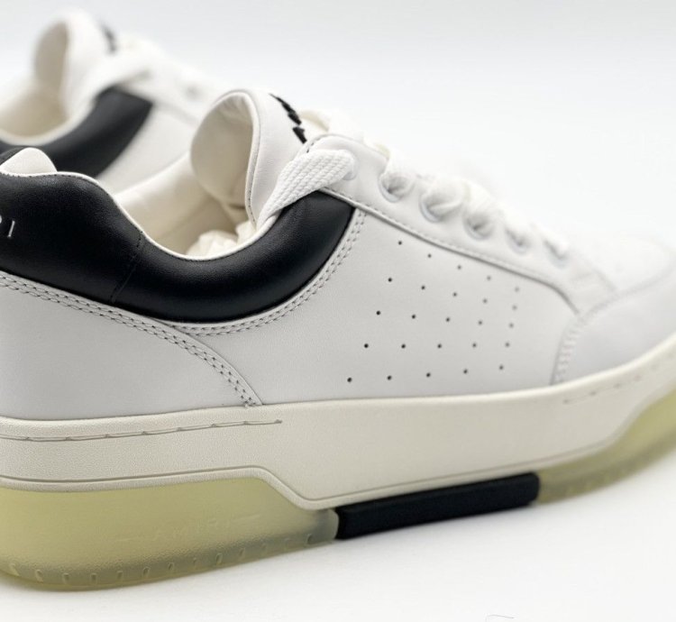 Amiri White Black Stadium Low Sneakers