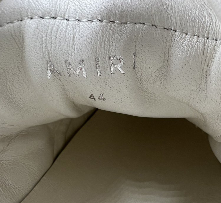 Amiri White Black Stadium Low Sneakers
