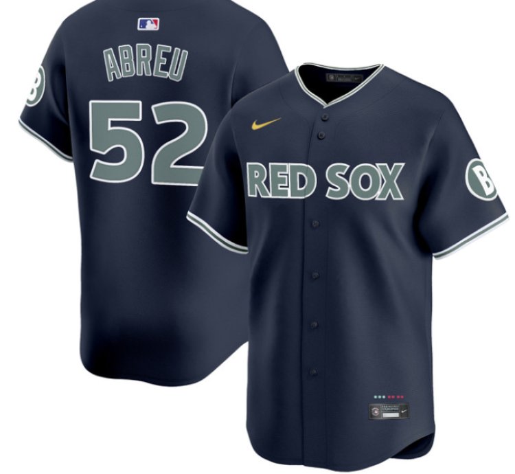 Wilyer Abreu Jersey 52 Boston Red Sox 2025 City Connect Vapor Premier Limited Stitched Navy