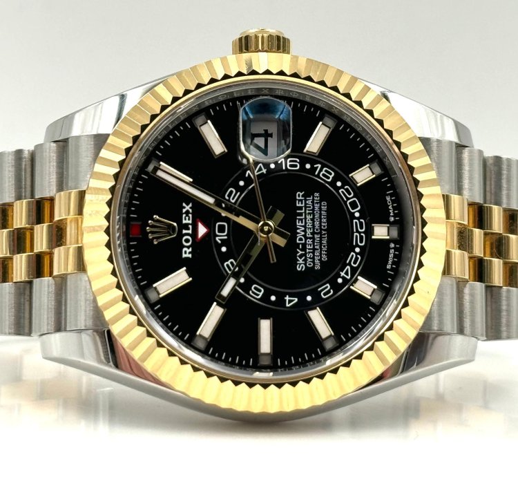 Rolex Sky-dweller Black Dial Two Tone Jubilee Bracelet 336933 Unworn 2024