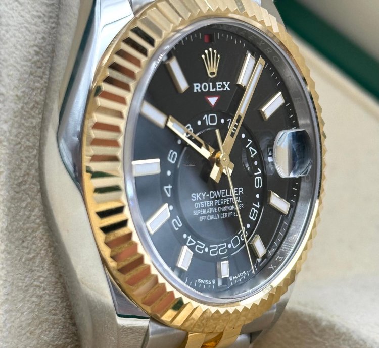 Rolex Sky-dweller Black Dial Two Tone Jubilee Bracelet 336933 Unworn 2024