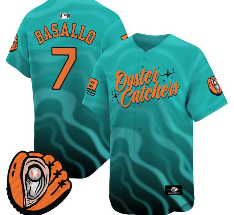 Samuel Basallo Jersey 7 Chesapeake Baysox Oyster Catchers Vapor Premier Limited Stitched