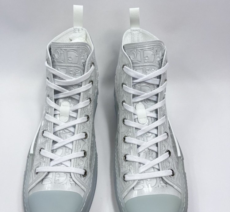 B23 3d Oblique Transparent High Top Sneakers