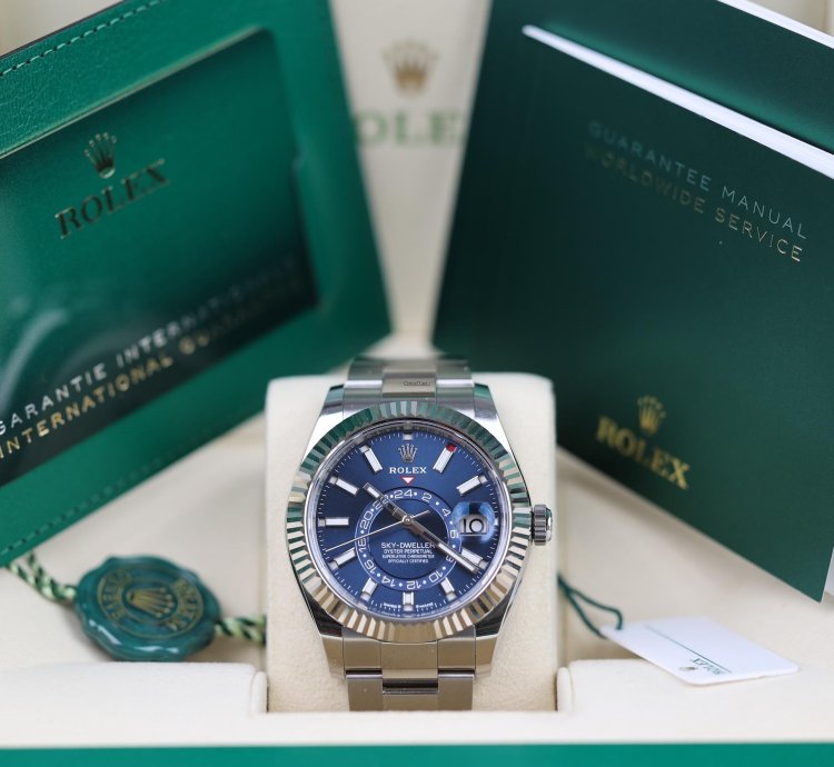 Rolex Sky-dweller Blau Oyster - Lc100 - 03 2025 - Neu Ungetragen - Fullset