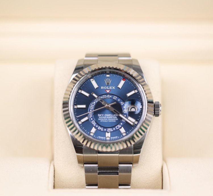 Rolex Sky-dweller Blau Oyster - Lc100 - 03 2025 - Neu Ungetragen - Fullset