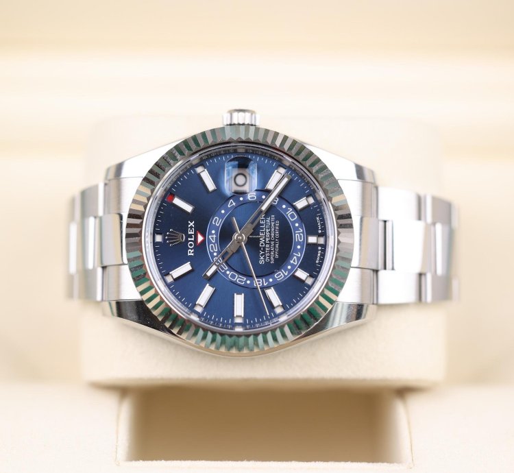 Rolex Sky-dweller Blau Oyster - Lc100 - 03 2025 - Neu Ungetragen - Fullset