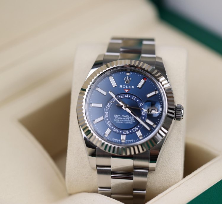 Rolex Sky-dweller Blau Oyster - Lc100 - 03 2025 - Neu Ungetragen - Fullset