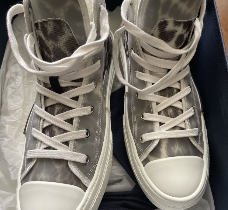 B23 High Top Grey Leopard