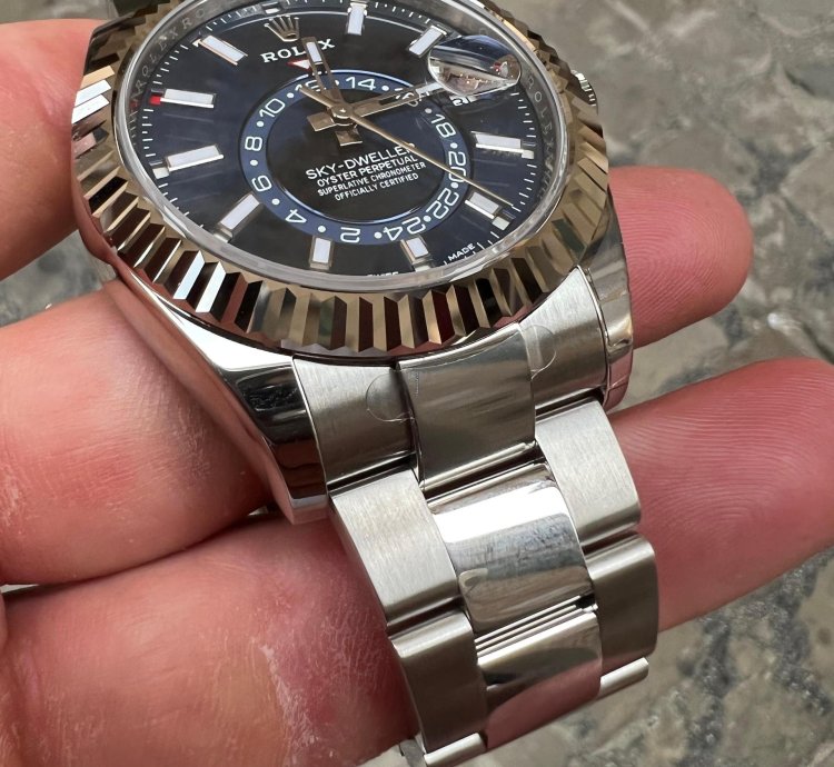 Rolex Sky-dweller Blu Blue New Nuovo Full Set Plastic Plastiche Stikers