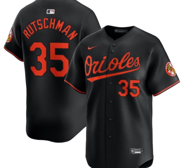 Adley Rutschman 35 Baltimore Orioles Alternate Limited Player Men Jersey - Black