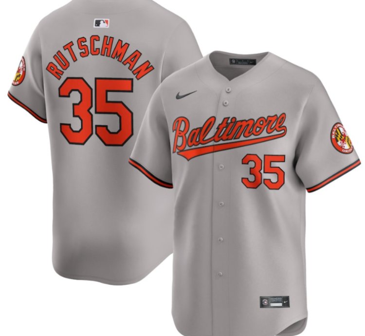 Adley Rutschman 35 Baltimore Orioles Road Limited Men Jersey - Gray