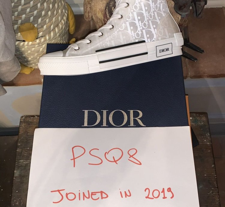 B23 High-top Sneaker White Dior Oblique Trasparenc Canvas