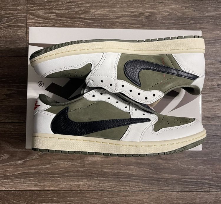Air Jordan Retro 1 Low Og Sp Travis Scott Medium Olive