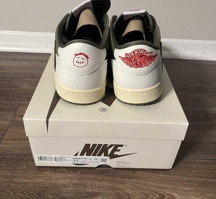Air Jordan Retro 1 Low Og Sp Travis Scott Medium Olive