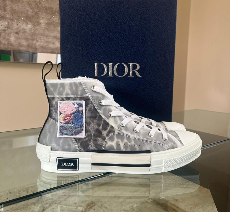 B23 Htbembroidered Leopard Sneakers In Multicolor