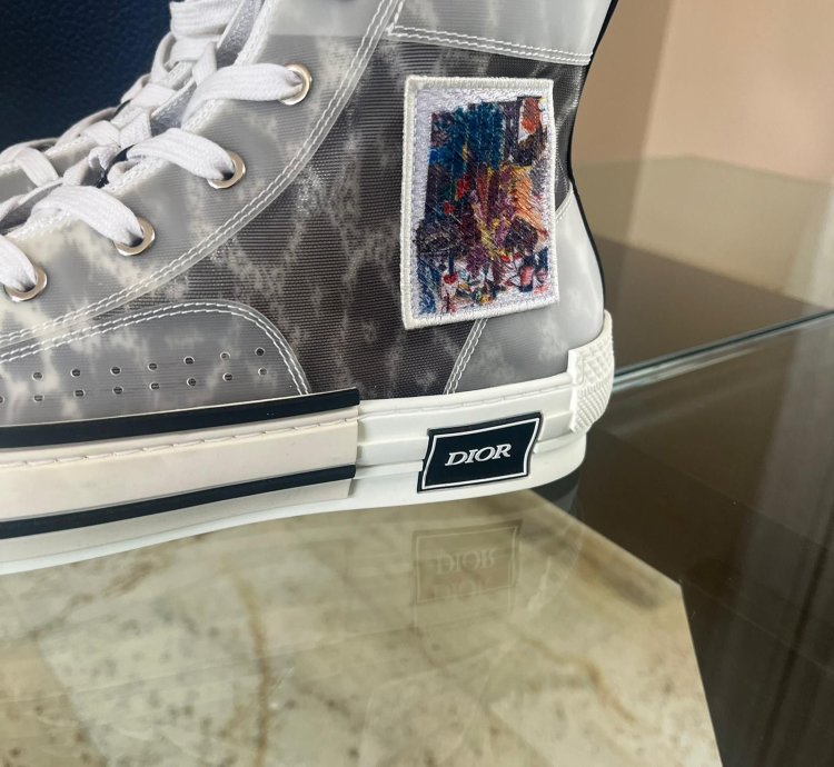 B23 Htbembroidered Leopard Sneakers In Multicolor
