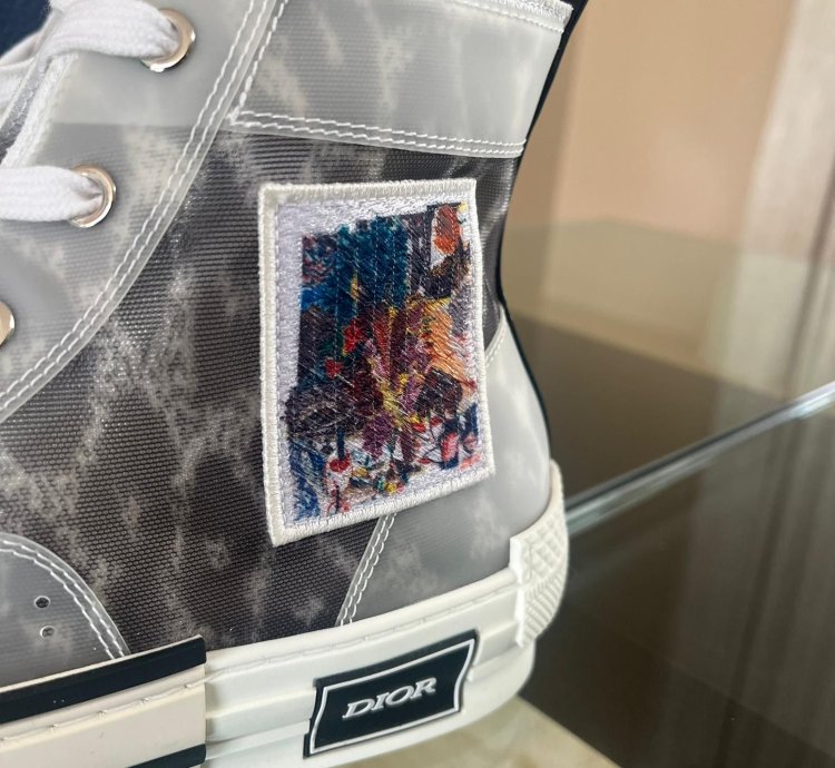 B23 Htbembroidered Leopard Sneakers In Multicolor