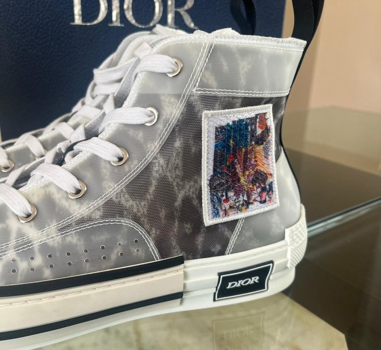 B23 Htbembroidered Leopard Sneakers In Multicolor