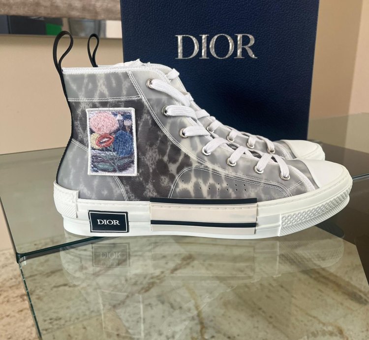 B23 Htbembroidered Leopard Sneakers In Multicolor