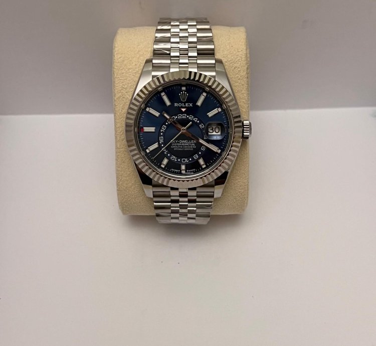 Rolex Sky-dweller Blue Dial Jubilee Bracelet