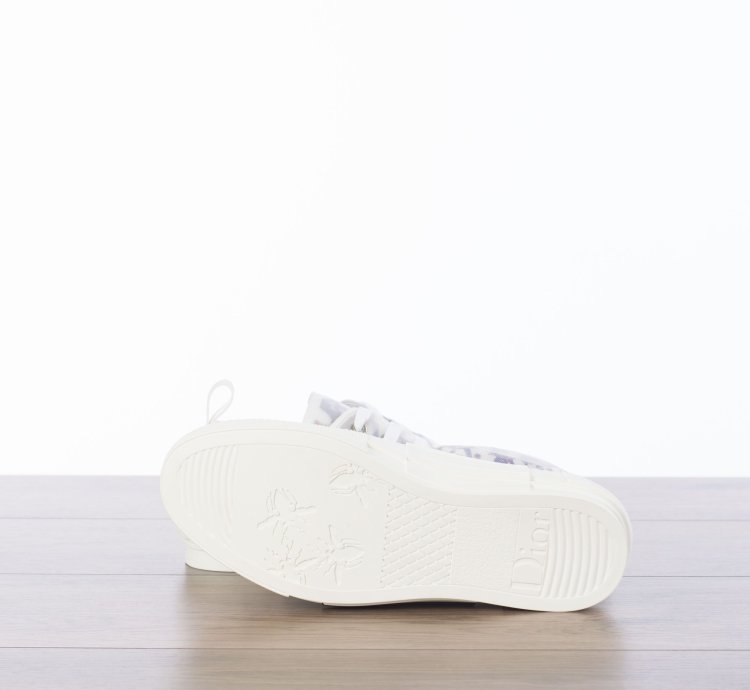 B23 Low-top Sneaker In Blue Red Dior Oblique