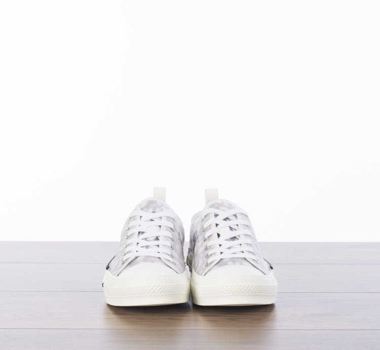 B23 Low-top Sneaker In Blue Red Dior Oblique